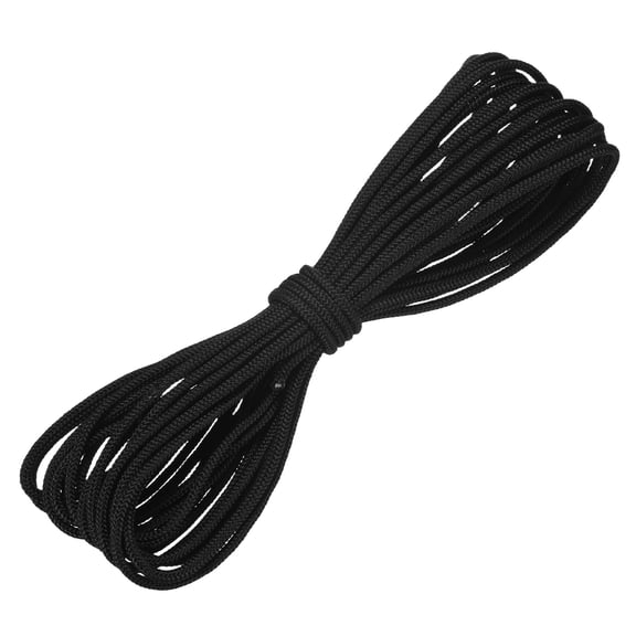 Uxcell Recoil Starter Rope Pull Cord 4.5mm 10m Nylon Pull Cord for Chain Saw Black