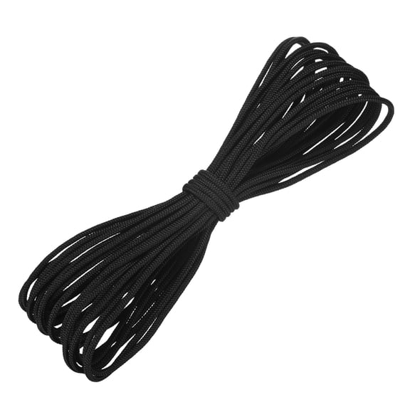 Uxcell Recoil Starter Rope Pull Cord 4mm 10m Nylon Pull Cord for Chain Saw Black
