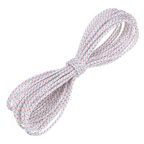 Uxcell Recoil Starter Rope Pull Cord 4mm 10m Nylon Pull Cord for Chain Saw White Red Blue