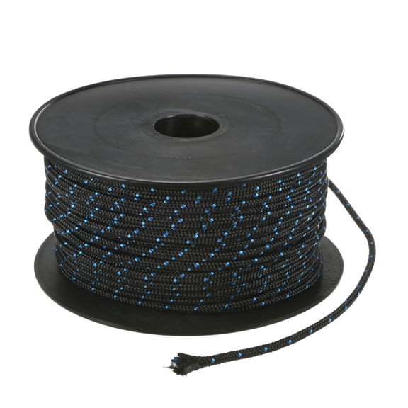 Uxcell Recoil Starter Rope Pull Cord 4mm 60m Nylon Pull Cord for Chainsaw Black Blue