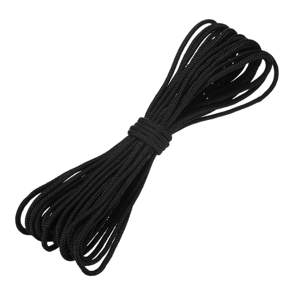 Uxcell Recoil Starter Rope Pull Cord 5mm 10m Nylon Pull Cord for Chain Saw Black