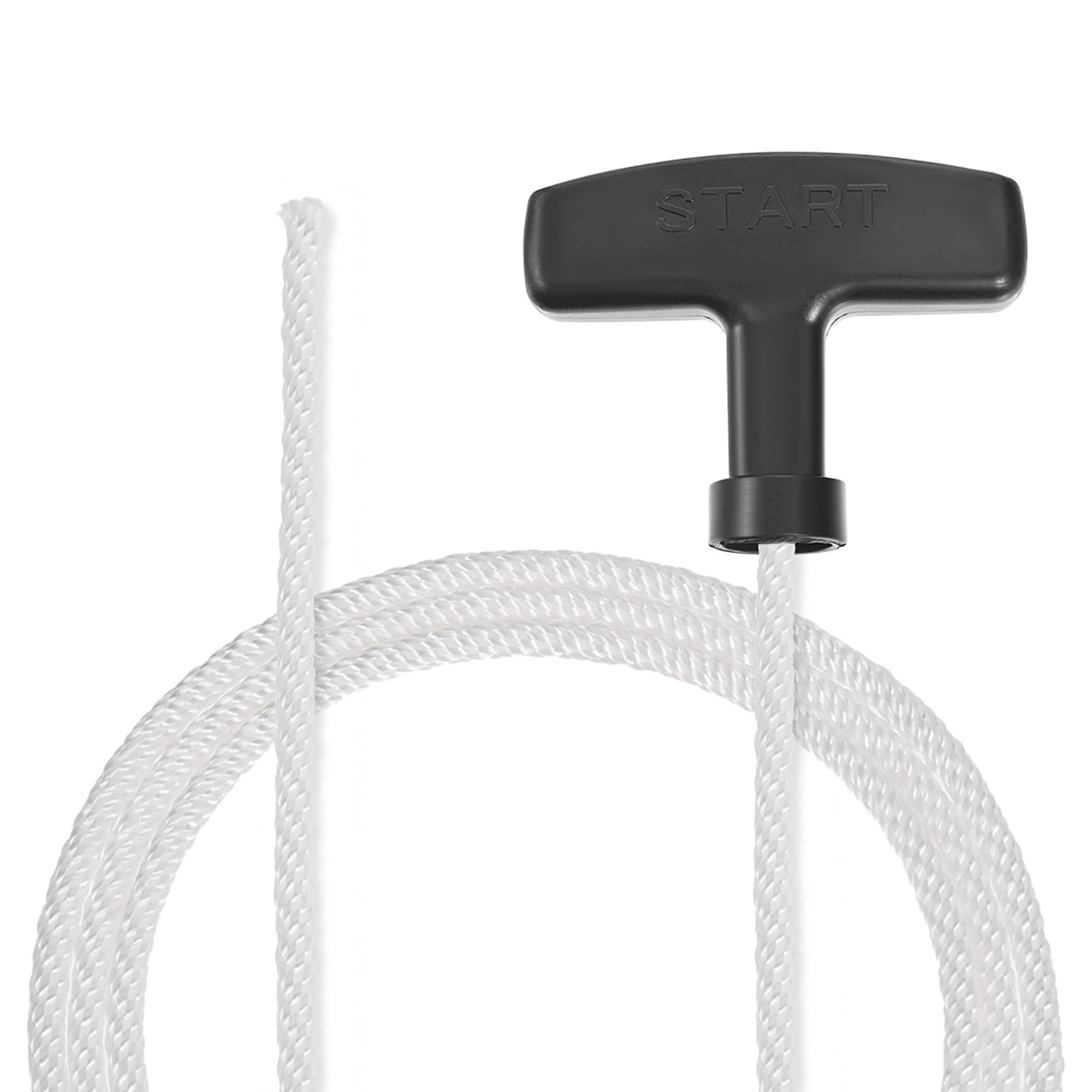 Uxcell Recoil start Rope with Handle 0.15" Diameter 3.7ft Polyester