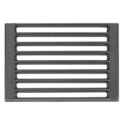 Uxcell Rectangle Cast Iron Grill Grate 1Pcs 10.6" Bottom Grate Black, Heavy Duty High Heat Charcoal Plate Replacement Parts Accessories for BBQ Cooking