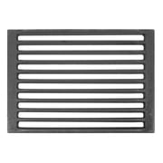 Uxcell Rectangle Cast Iron Grill Grate 1Pcs 13.6" Bottom Grate Black, Heavy Duty High Heat Charcoal Plate Replacement Parts Accessories for BBQ Cooking