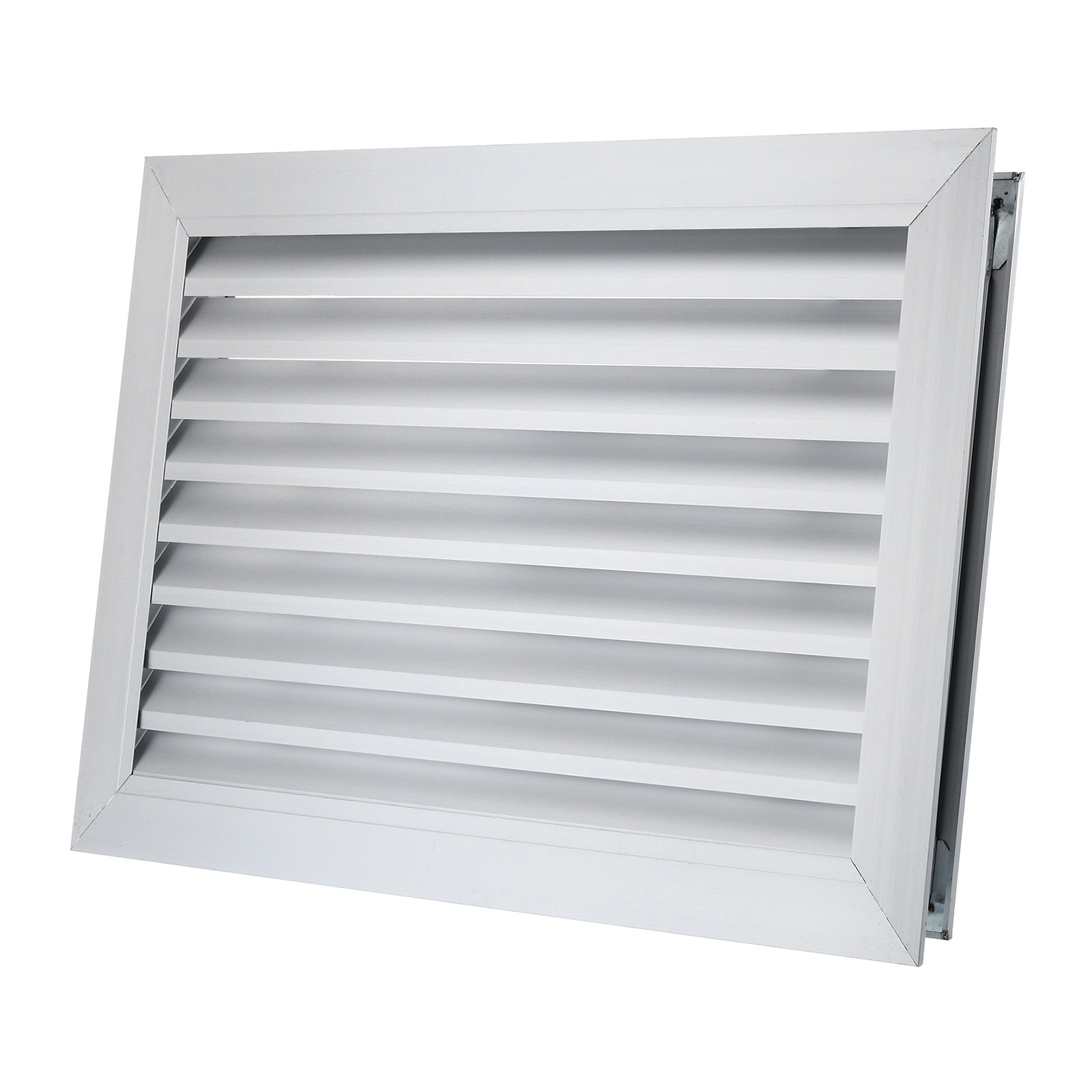 White Aluminum 20" x 12" Louvered Door Vent Grille