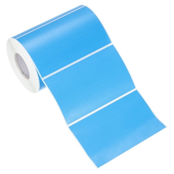 Uxcell Rectangular Color Coding Labels, 500 Pcs 3 x 5 Inch Rectangle Labels Sticker Self-Adhesive Name Tags, Fluorescent Blue