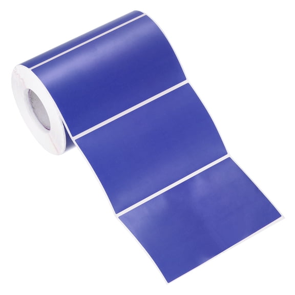 Uxcell Rectangular Color Coding Labels, 500 Pcs 5 x 3 Inch Rectangle Labels Sticker Self-Adhesive Name Tags, Dark Blue