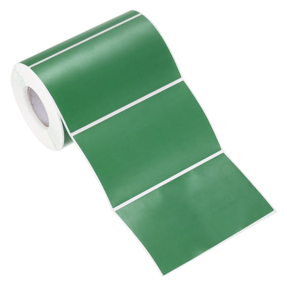 Uxcell Rectangular Color Coding Labels, 500 Pcs 5 x 3 Inch Rectangle Labels Sticker Self-Adhesive Name Tags, Dark Green