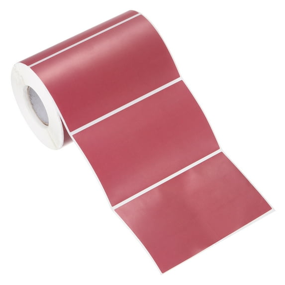 Uxcell Rectangular Color Coding Labels, 500 Pcs 5 x 3 Inch Rectangle Labels Sticker Self-Adhesive Name Tags, Dark Red
