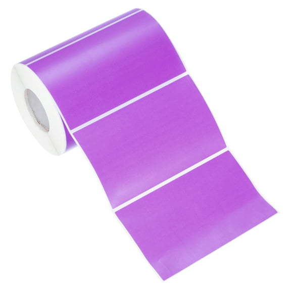 Uxcell Rectangular Color Coding Labels, 500 Pcs 5 x 3 Inch Rectangle Labels Sticker Self-Adhesive Name Tags, Purple