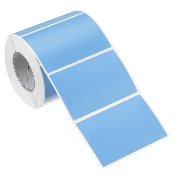 Uxcell Rectangular Color Coding Labels Rectangle Colored Labels Sticker Moving Stickers Label Tag Light Blue 3"x2"