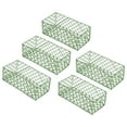 thumbnail image 1 of Uxcell Rectangular Floral Foam Cage Flower Arrangements Holder, Green 5 Pack, 1 of 5