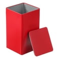 thumbnail image 1 of Uxcell Rectangular Tin Box Metal Storage Tin Box Portable Storage Container with Lid for Tea Candy Treats Gift Red, 1 of 7