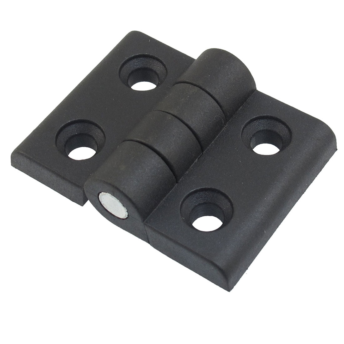 Uxcell Rectangular Two Leaves Plastic Bearing Hinge Black for Door