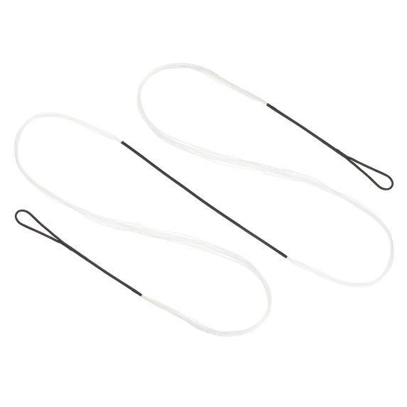 Uxcell Recurve Bow String Archery Bowstrings Replacement 14 Strands Longbow String for Universal Archery Equipment White AMO 68" Actual 64"