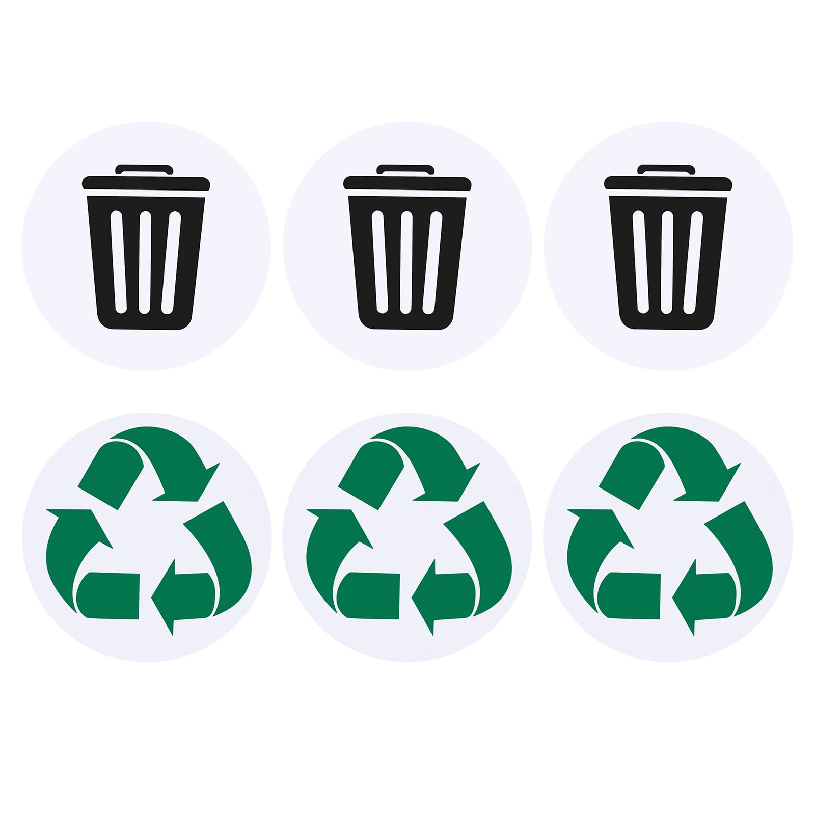 Uxcell Recycle Sticker Trash Can Decals 5 Inch SelfAdhesive Recycling