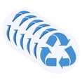thumbnail image 1 of Uxcell Recycle Stickers Bin Labels, 5 Inch Recycling Vinyl Indoor Use, Blue on White 12 Pack, 1 of 5