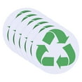 thumbnail image 1 of Uxcell Recycle Stickers Bin Labels, 5 Inch Recycling Vinyl Indoor Use, Green on White 12 Pack, 1 of 5