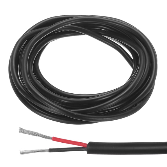 Uxcell Red Black Wire 2pin Extension Cable Cord Electrical Wire 20 AWG Parallel Wire Oxygen-Free Copper 10Ft