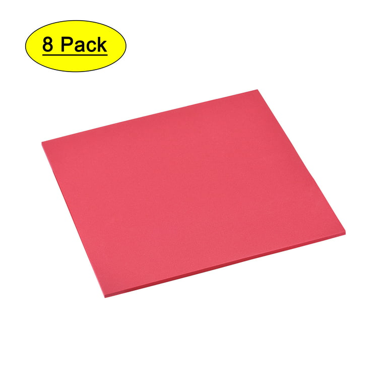 Uxcell Red EVA Foam Sheets 10 x 10 Inch 5mm Thickness for Crafts DIY  Projects, 8 Pcs 