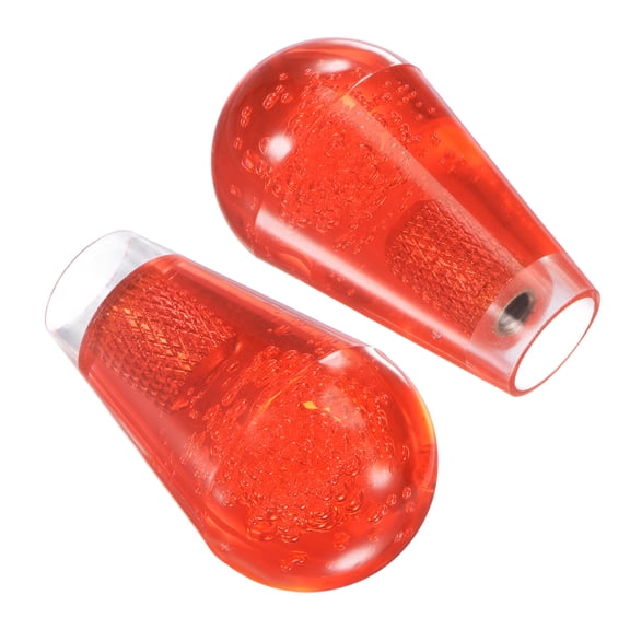 Uxcell Red Ellipse Oval Joystick Rocker Ball Top Handle for Arcade Game 2 Pack