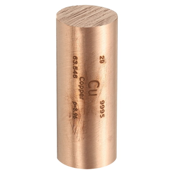 Uxcell Red copper Cube, 0.8x2" Cu Density Stick High Density Element Rod Unique Metal Cube Periodic Table of Elements Collections Lab Experiment Teacher Scientific Classes, Square