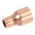 thumbnail image 1 of Uxcell Reducing Copper Coupling Fitting Straight with Sweat End, 1/2 x 1/4 Inch ID for Refrigeration Adapter, 1 of 6