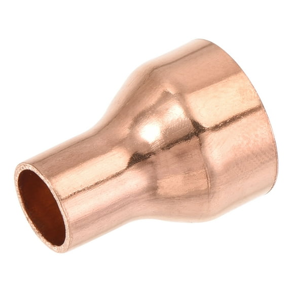 Uxcell Reducing Copper Coupling Fitting Straight with Sweat End, 13/16 x 3/8 Inch ID for Refrigeration Adapter