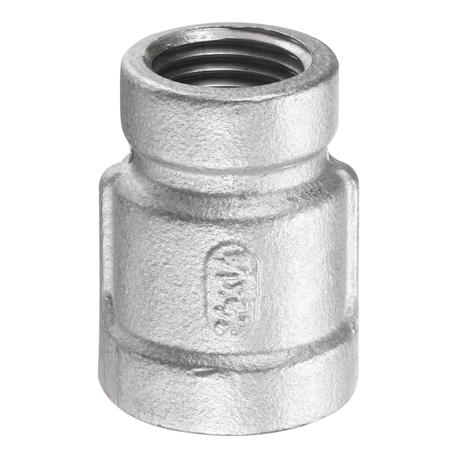 Uxcell Reducing Coupling 3/8" x 1/4" NPT Female Threaded 304 Stainless ...