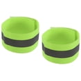 thumbnail image 1 of Uxcell Reflective Bands for Arm Wrist Ankle Leg 11x1.5 Inch Strip Wide for Cycling Running Walking Green 2 Pack, 1 of 5