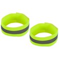 thumbnail image 1 of Uxcell Reflective Bands for Arm Wrist Ankle Leg 12x1.5 Inch Strip Wide for Cycling Running Walking Light Yellow 2 Pack, 1 of 5