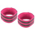 thumbnail image 1 of Uxcell Reflective Bands for Arm Wrist Ankle Leg 12x2 Inch Strip for Cycling Running Walking Pink 2 Pack, 1 of 5
