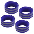thumbnail image 1 of Uxcell Reflective Bands for Arm Wrist Ankle Leg 14x2 Inch Strip for Cycling Running Walking Blue 4 Pack, 1 of 5
