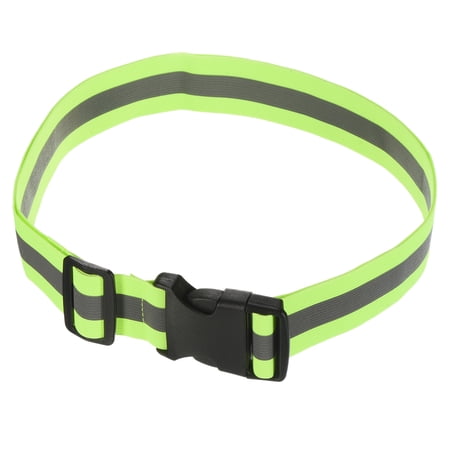 Uxcell Reflective Belt Bands 24x1.6 Inch Strip High Visibility Reflective Running Gear for Cycling Walking Green