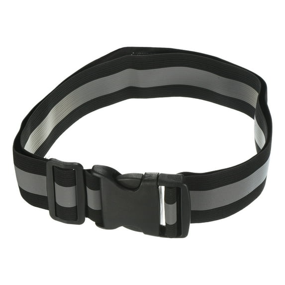 Uxcell Reflective Belt Bands 26x2 Inch Strip High Visibility Reflective Running Gear for Cycling Walking Black