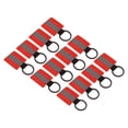 thumbnail image 1 of Uxcell Reflective Keychain Tags, 12 Pack Reflective Zipper Pulls for Backpack Dog Collar, Red, 1 of 6