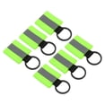 thumbnail image 1 of Uxcell Reflective Keychain Tags, 6 Pack Reflective Zipper Pulls for Backpack Dog Collar, Fluorescent Green, 1 of 6