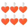 thumbnail image 1 of Uxcell Reflective Keychain Tags Reflective Pendant Reflector Key Ring Safety Reflector Orange, 1 of 7