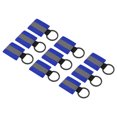 thumbnail image 1 of Uxcell Reflective Keychain Tags, Reflective Zipper Pulls Nylon Keychain High Visibility Reflectors Tags Blue, 1 of 7