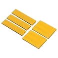 thumbnail image 1 of Uxcell Reflective Patch 1"x4" 2"x3", 5 Pcs Safety Appliques, Dark Yellow, 1 of 6