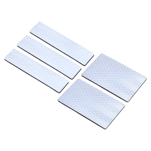 Uxcell Reflective Patch 1"x4" 2"x3", 5 Pcs Safety Appliques, White