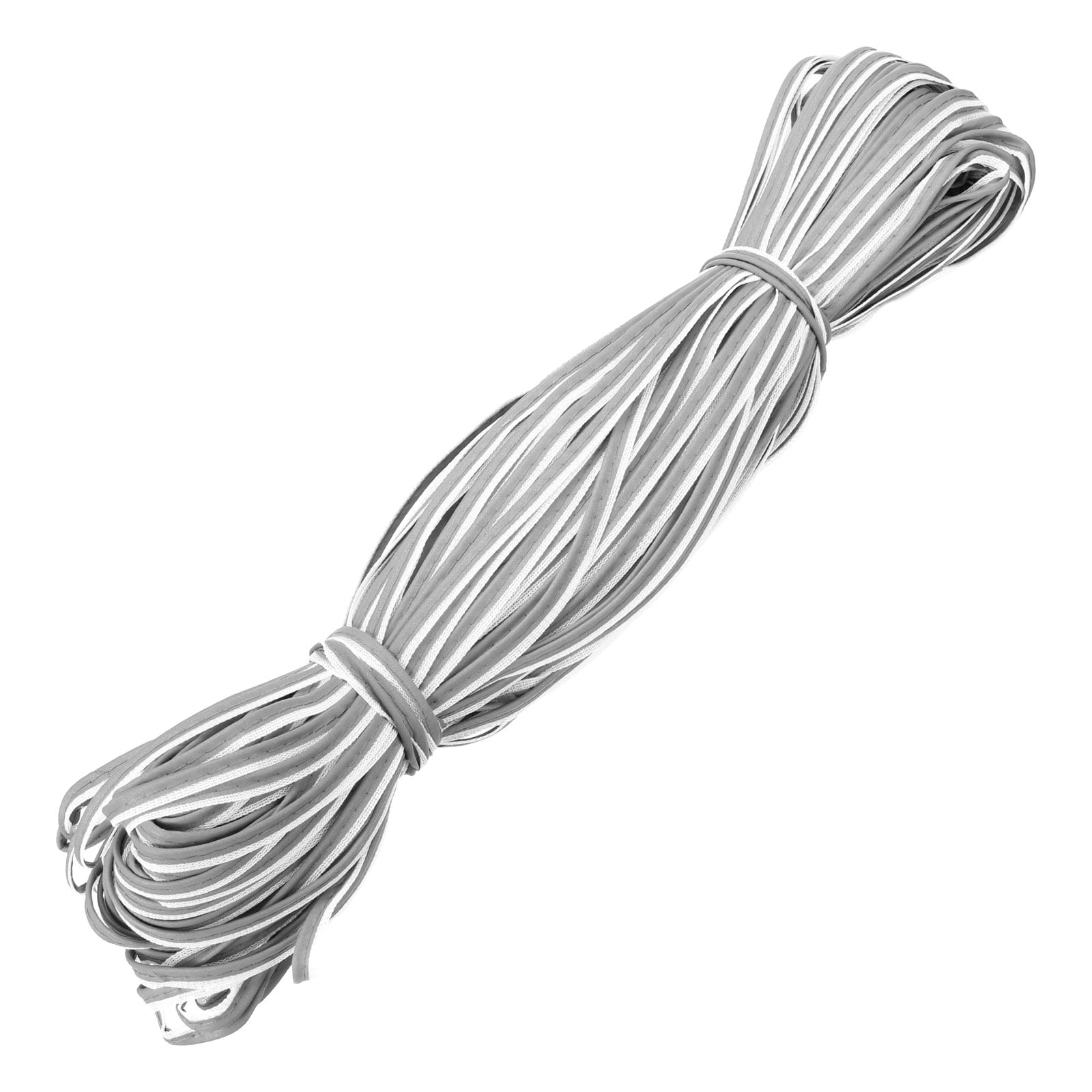 Uxcell Reflective Piping Fabric Strip Edging Braid Trim Sew on High Visibility Piping Tape for Clothing Bag Highlight Silver