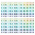 thumbnail image 1 of Uxcell Reflective Round Small Number Stickers, Self Adhesive Laser Consecutive Numbered Stickers Numbers 13, 1 of 7