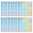 thumbnail image 1 of Uxcell Reflective Round Small Number Stickers, Self Adhesive Laser Consecutive Numbered Stickers Numbers 15, 1 of 7