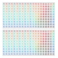 thumbnail image 1 of Uxcell Reflective Round Small Number Stickers, Self Adhesive Laser Consecutive Numbered Stickers Numbers 1, 1 of 7