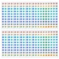 thumbnail image 1 of Uxcell Reflective Round Small Number Stickers, Self Adhesive Laser Consecutive Numbered Stickers Numbers 24, 1 of 7