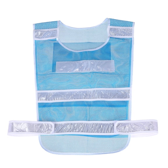 Uxcell Reflective Safety Vest, High Visibility Security Vest Adjustable for Men Women Work Construction, Blue