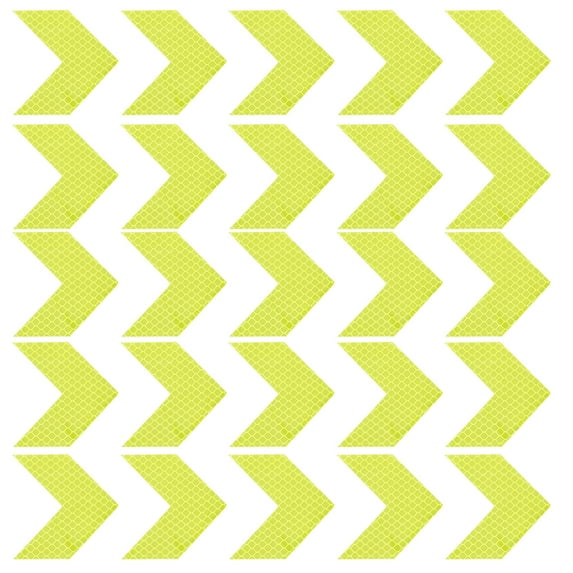 Uxcell Reflective Sticker Warning Arrow Reflector for Enhanced Night Visibility Green