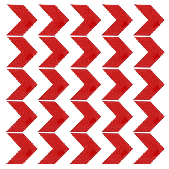 Uxcell Reflective Sticker Warning Arrow Reflector for Enhanced Night Visibility Red