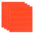 thumbnail image 1 of Uxcell Reflective Sticker, Waterproof Adhesive Night Warning Sticker High Visibility Safety Reflector Tape Strips Orange Red, 1 of 7